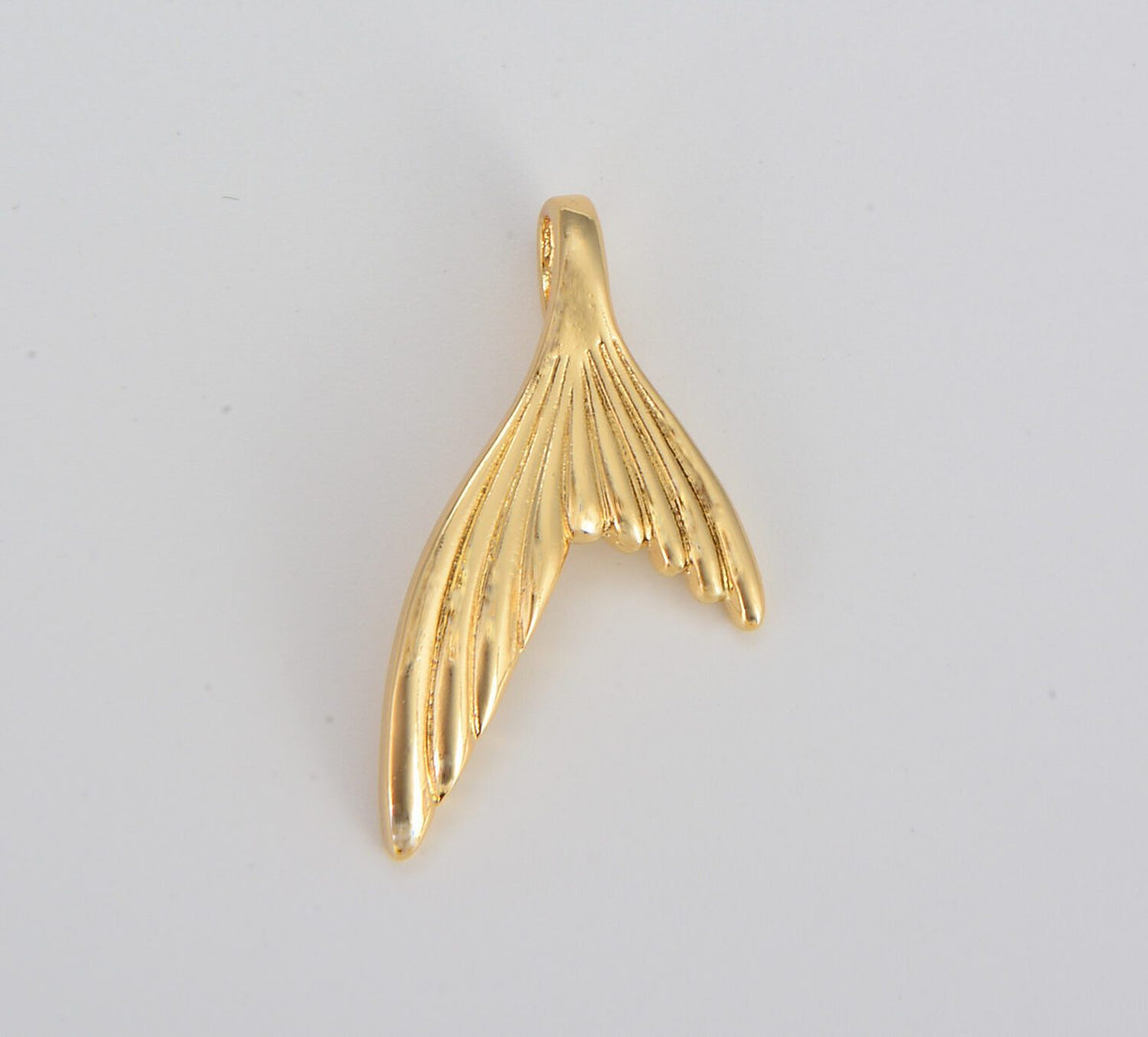 18K Gold Filled Mermaid Tail Charm, CP1235