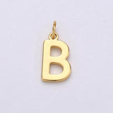 18K Gold Filled Personalized Initial Charm Initial Pendant, Letter Charm, Minimalist Alphabet Letter Charm, Monogram Charm Add On Charm, CP1242