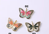 18K Gold Filled Enamel Monarch Butterfly Charm Pendant, CP1249