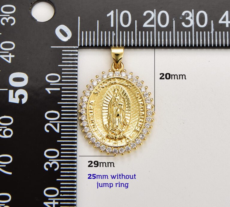 18K Gold Filled Virgin Mary Charm, CP1264