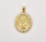 18K Gold Filled Virgin Mary Charm, CP1264