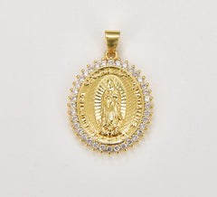 18K Gold Filled Virgin Mary Charm, CP1264