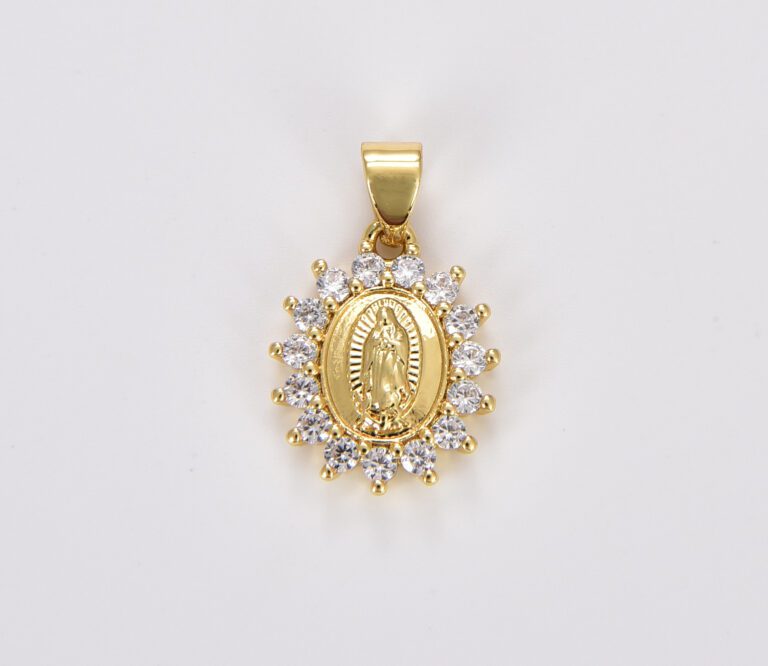 18K Gold Filled Virgin Mary Charm, CP1264