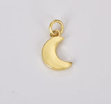 18K Gold Filled Small Crescent Moon Charm, Star Charm, Heart Charm, Celestial Jewelry Making for Necklace Bracelet Earring Charm, CP1292