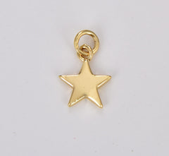 18K Gold Filled Small Crescent Moon Charm, Star Charm, Heart Charm, Celestial Jewelry Making for Necklace Bracelet Earring Charm, CP1292