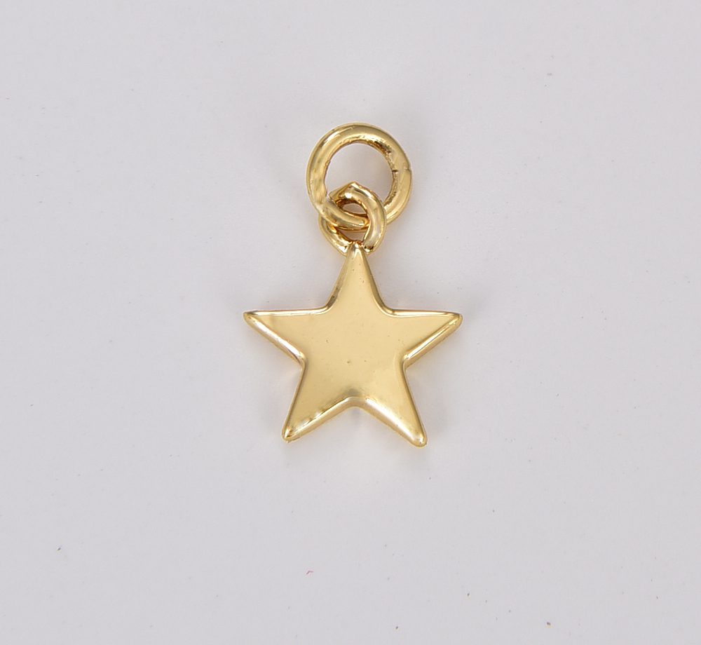 18K Gold Filled Small Star Charm, Celestial Jewelry Making for Necklace Bracelet Earring Charm, CP1292B