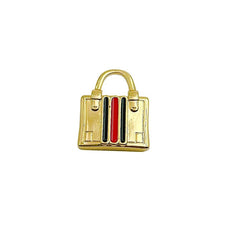 14K Gold Filled Dainty Padlock Charm, Enamel Padlock Charm, Chic Purse Handbag Lock Pendant for Earring Necklace Bracelet Making, CP1303