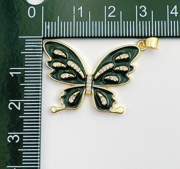 18K Gold Filled Enamel Monarch Butterfly, Butterfly Pendant, Dream Animal Lover Necklace Pendant Charm Designer Colorful Jewelry Making CP1313