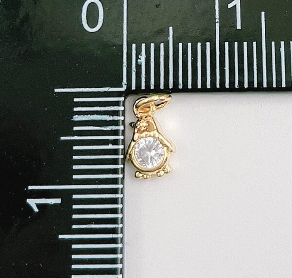 18K Gold Filled Cute Penguin Charm Pendant, Animal Lover, Penguin Charm for Earring Necklace Jewelry Making Supplies, 9x5mm, CP1329