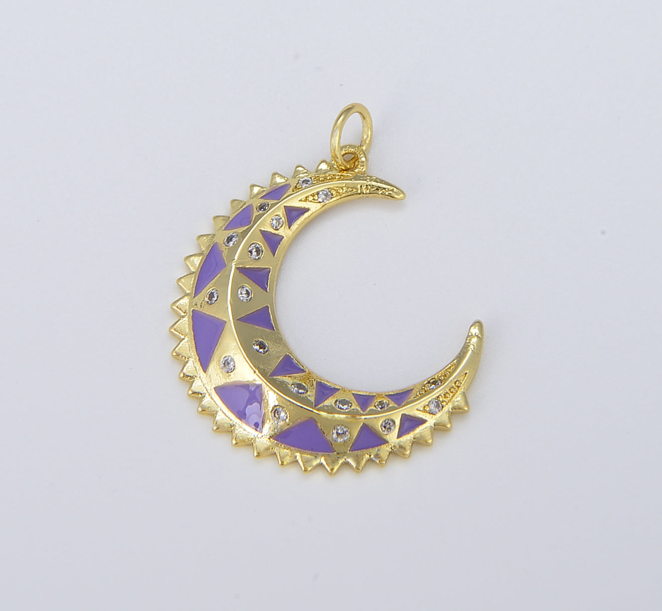 Dainty 18K Gold Filled Moon Charm, Gold Moon Pendant, Crescent Moon Pendant for Necklace Bracelet Charm Supply Celestial Jewelry, CP1390