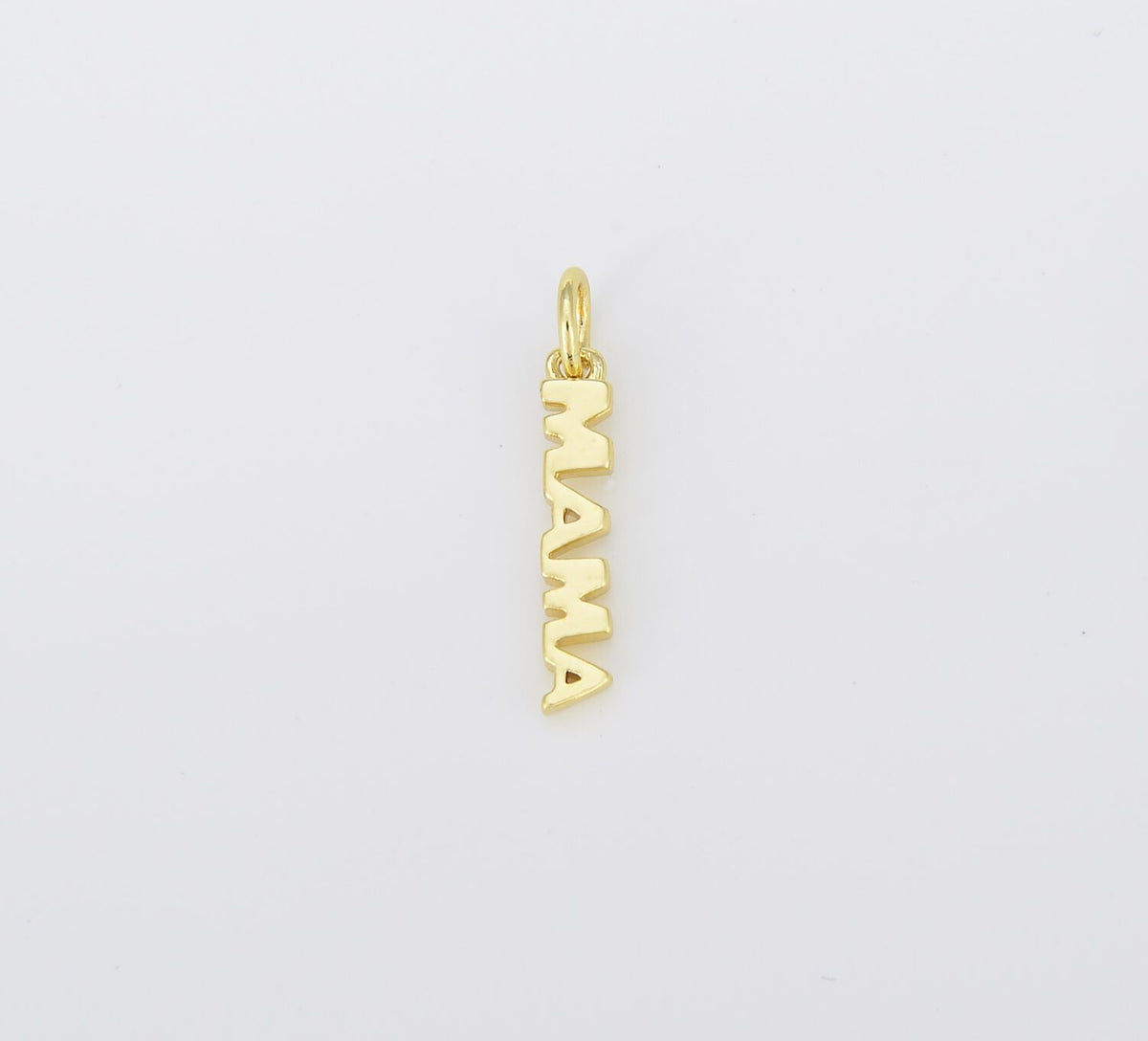 18K Gold Filled Dainty Gold Mama Charm, CP1432