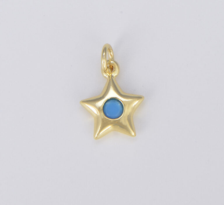 18K Gold Filled Dainty Star Charm, CP1477