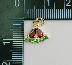 18K Gold Filled Watermelon Fruit Charm, CP1498