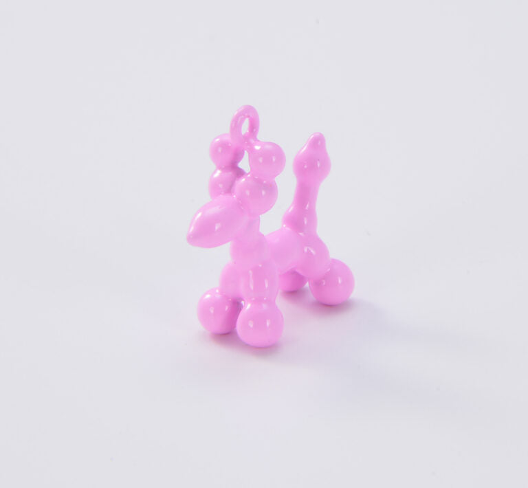 Cute Balloon Enamel Dog Puppy Charm, CP1505