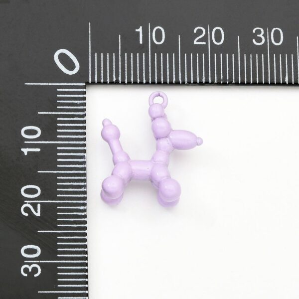 Cute Balloon Enamel Dog Puppy Charm, CP1505