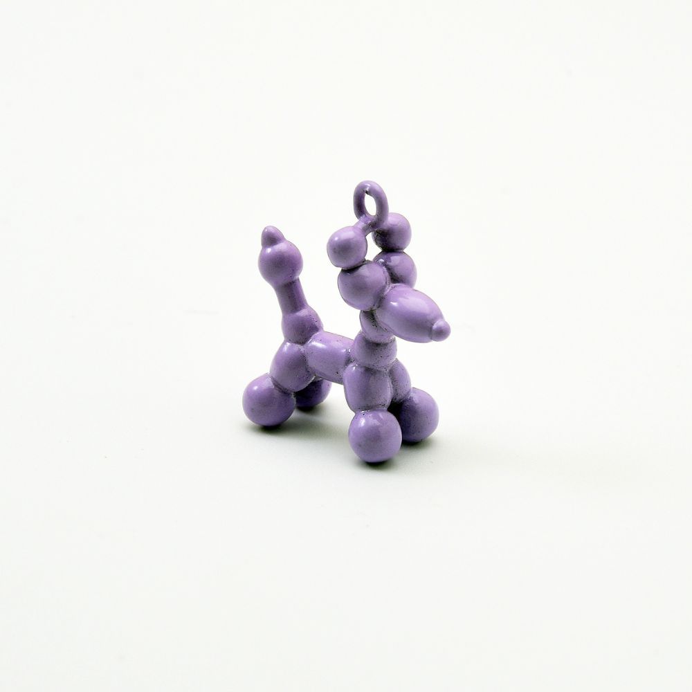 Cute Balloon Enamel Dog Puppy Charm, CP1505