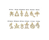 18K Gold Filled Zodiac Constellation Charms, CP1523