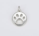 18K Gold Filled Paw Print Charm, CP1525