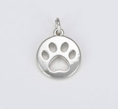 18K Gold Filled Paw Print Charm, CP1525