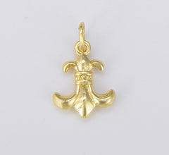 18K Gold Filled Fleur De Lis Charm, CP1529