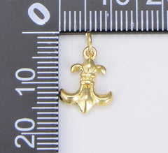 18K Gold Filled Fleur De Lis Charm, CP1529