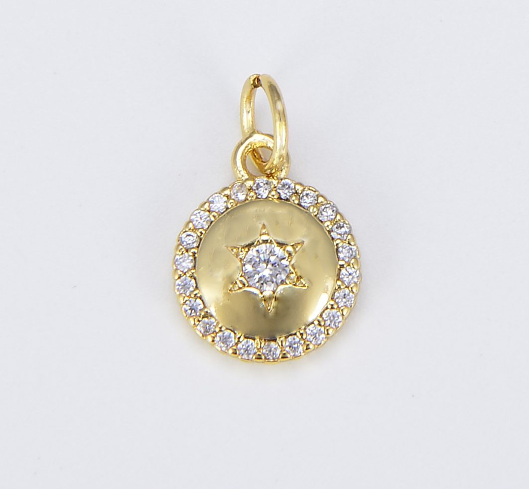 18K Gold Filled North Star Charm, CP1533