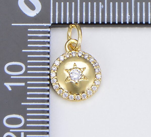 18K Gold Filled North Star Charm, CP1533