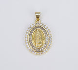18K Gold Filled Blessed Virgin Mary Charm, CP1550