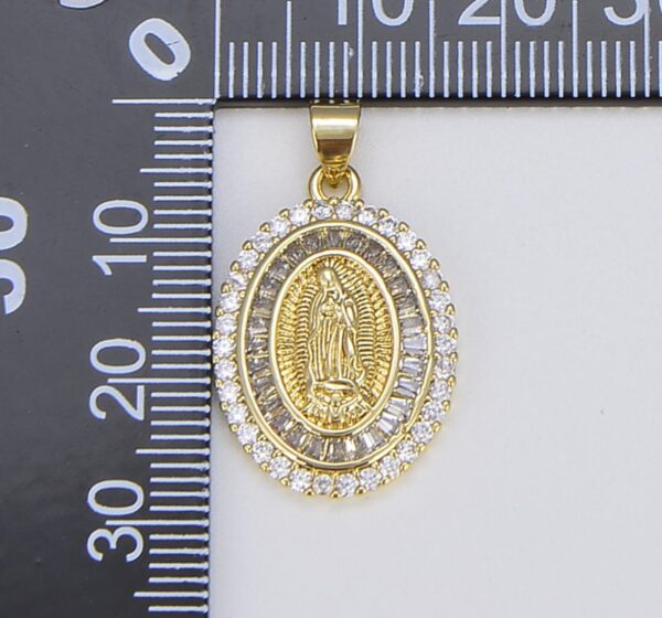 18K Gold Filled Blessed Virgin Mary Charm, CP1550