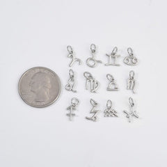 18K Gold Filled Silver Zodiac Constellation Charm, CP1591