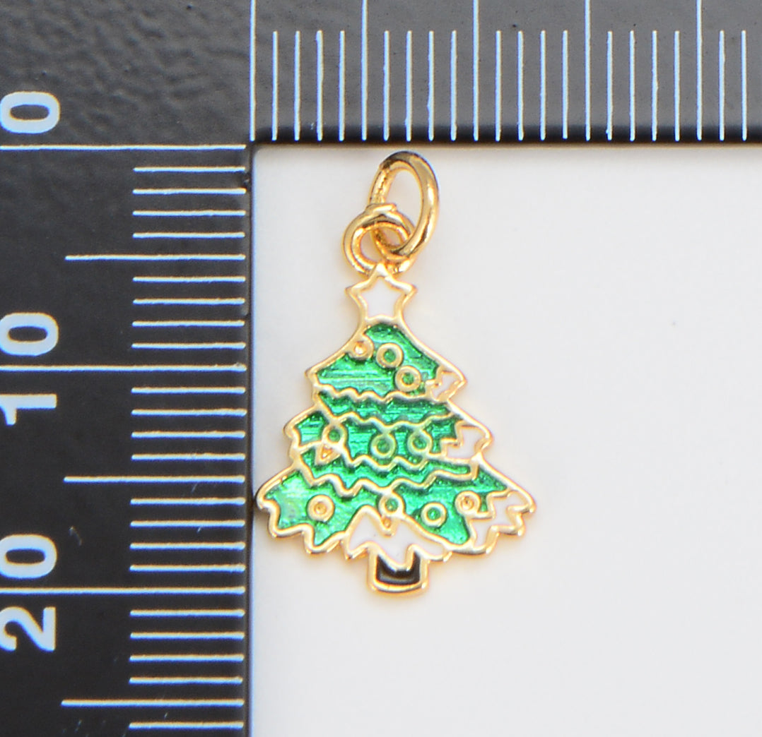 Christmas Holiday Season Charm, Santa Claus, Reindeer, Christmas Tree Pendant for DIY Jewelry Necklace Bracelet Earring Accessory, CP1598