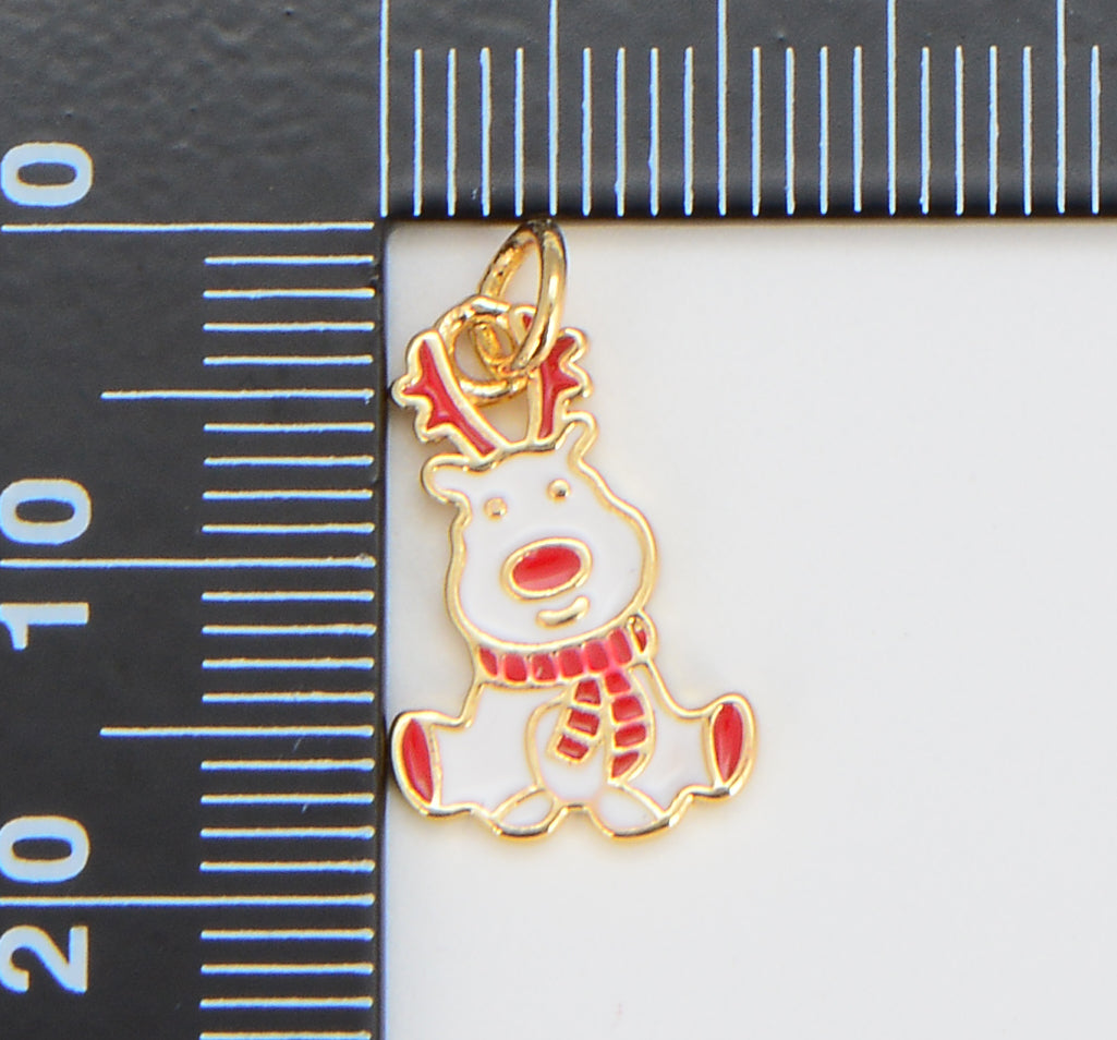 Christmas Holiday Season Charm, Santa Claus, Reindeer, Christmas Tree Pendant for DIY Jewelry Necklace Bracelet Earring Accessory, CP1598