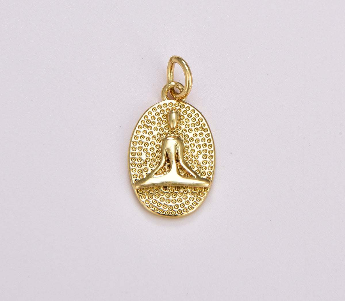 Gold Sitting Buddha Charm, Gold Filled Buddha Pendant, Spiritual Pendants, Om Meditation, Yoga Charms for Meditation Jewelry, CP1706