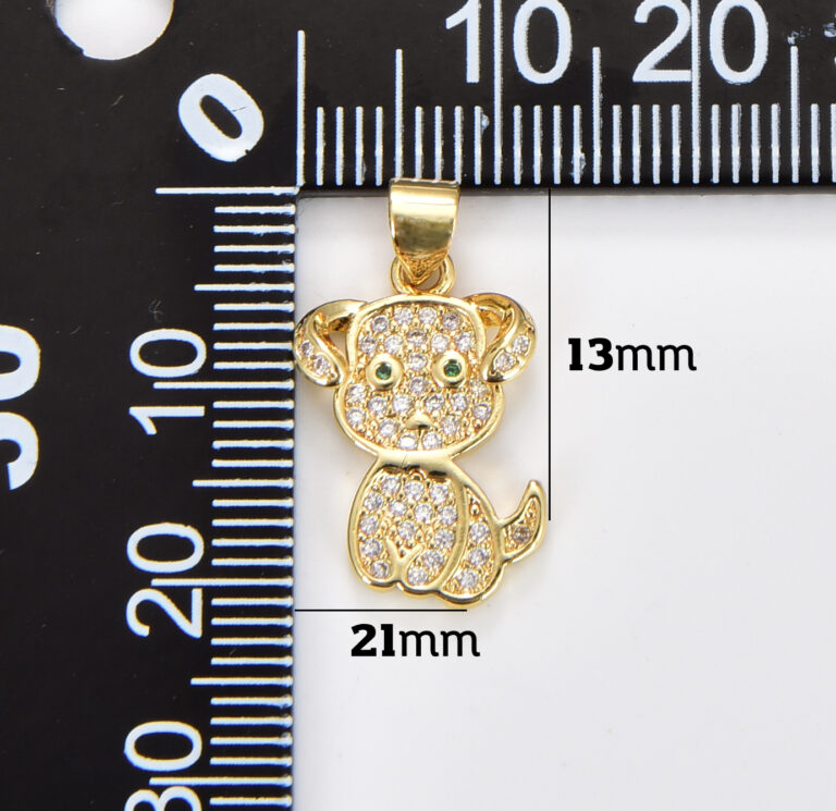 18K Gold Filled Cat & Dog Charm, Pet Lover Charm, Adorable Cat Dog Pet Lover Gift, Animal Charm for Necklace Bracelet Jewelry Making, CP1816