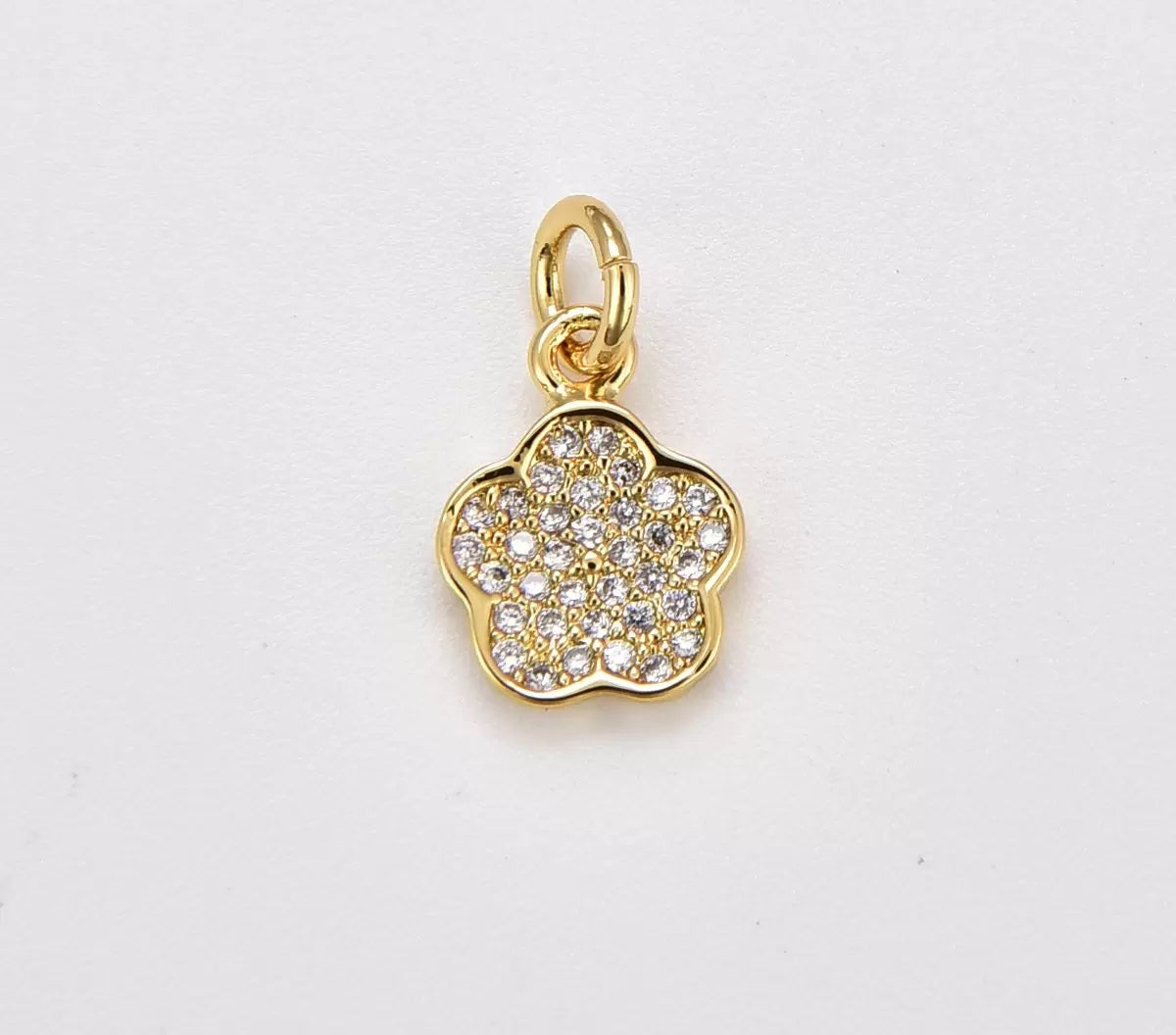 18K Gold Filled Dainty Star Charm, Gold Filled Tiny CZ Star Pendant, Celestial Charm Pendant for Necklace Earring Bracelet Jewelry Making Supply, CP1872