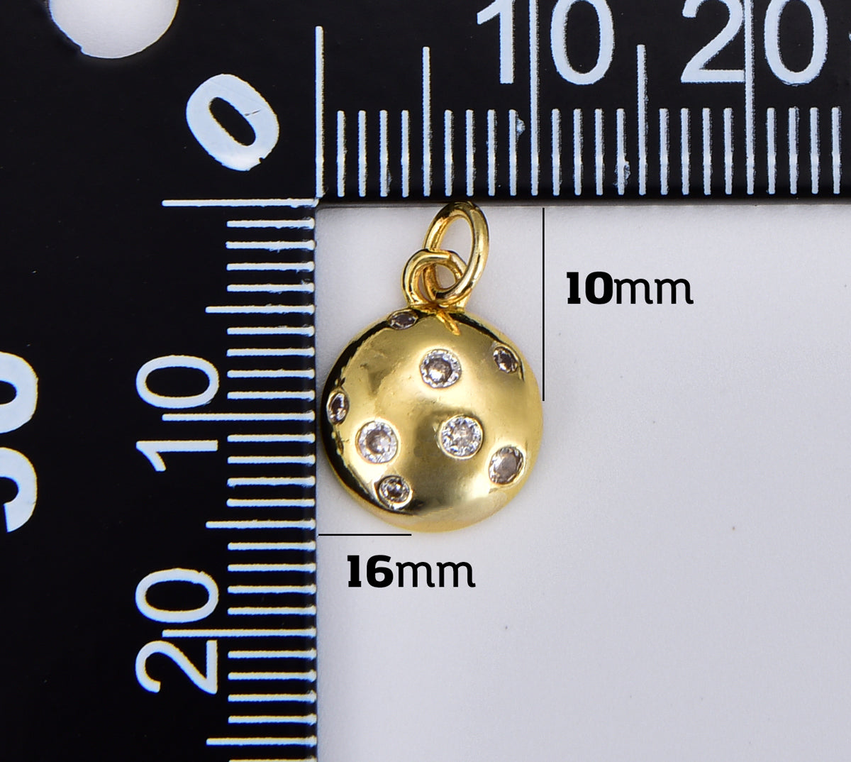 18K Gold Filled Dainty Gold Bubble Charm, Star Round Ball Teardrop Bubble Pendant for Necklace Bracelet Earring Jewelry Making Supply, CP1879