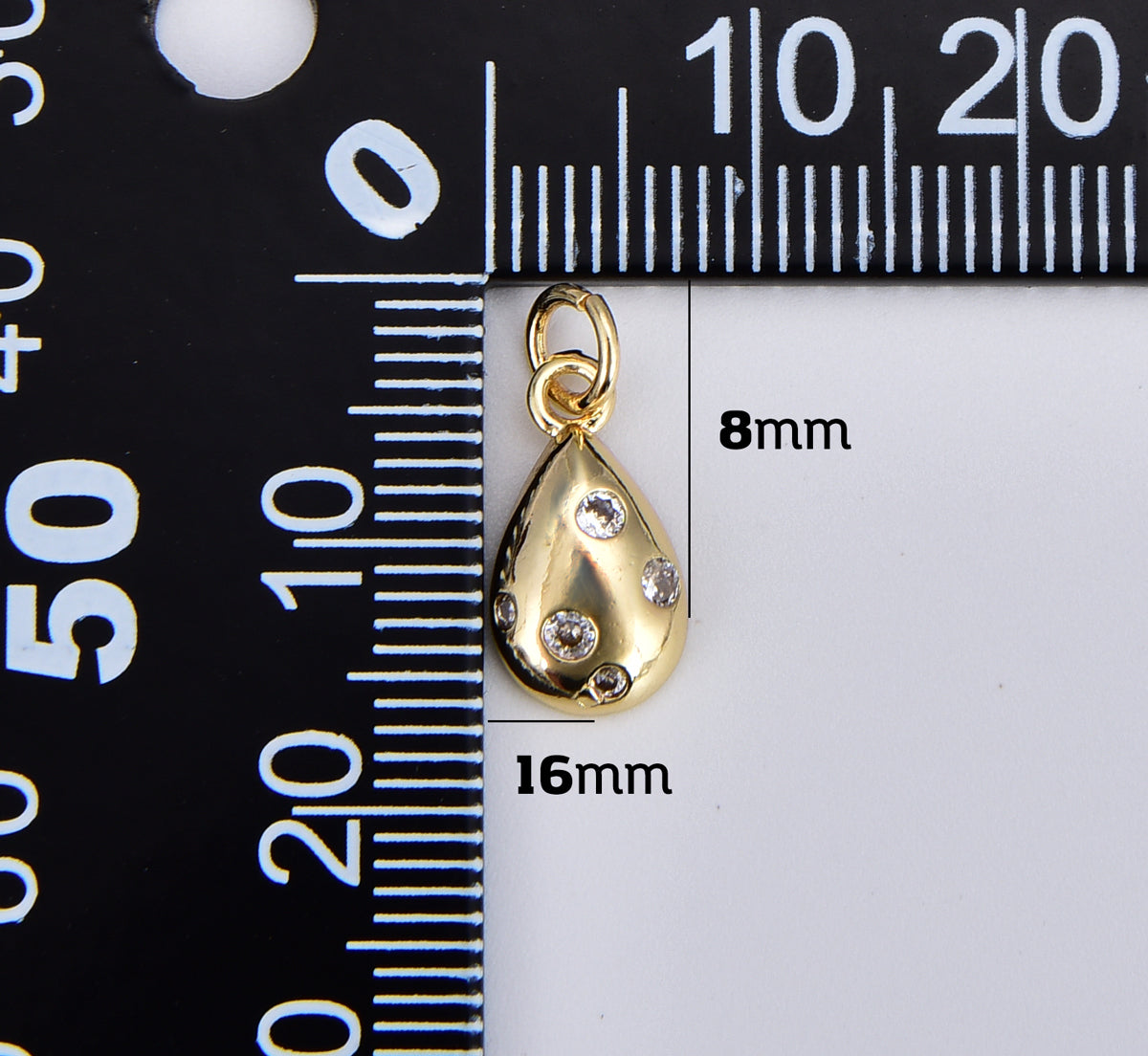 18K Gold Filled Dainty Gold Bubble Charm, Star Round Ball Teardrop Bubble Pendant for Necklace Bracelet Earring Jewelry Making Supply, CP1879