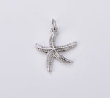 18K Gold Filled Tiny Mini Gold Starfish Charm Pendant, Small Star Fish Pendant, Under The Sea Necklace Earring Bracelet Jewelry Making, CP1900