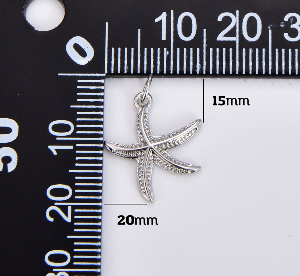 18K Gold Filled Tiny Mini Gold Starfish Charm Pendant, Small Star Fish Pendant, Under The Sea Necklace Earring Bracelet Jewelry Making, CP1900