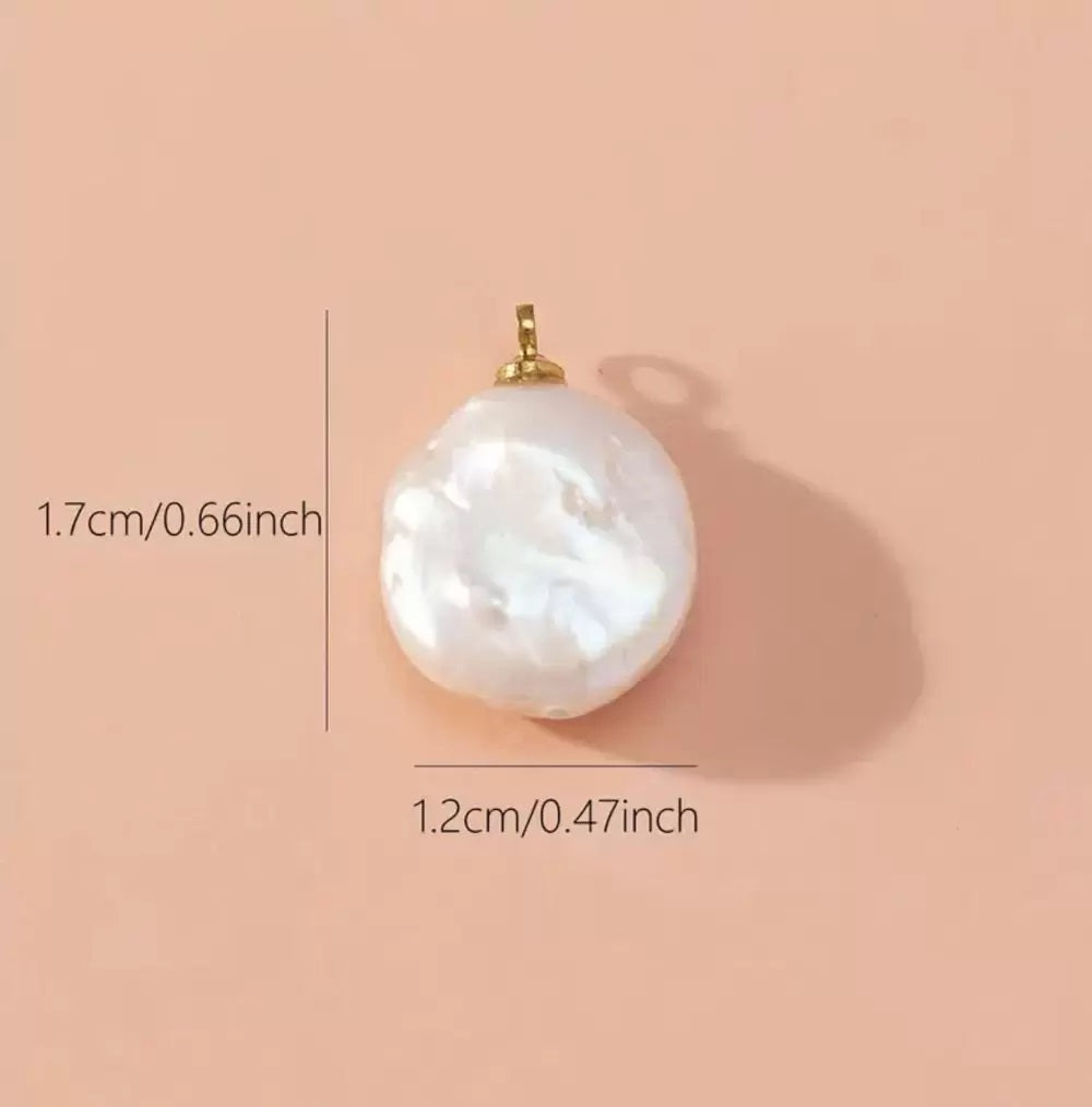 18K Gold Filled Natural Baroque Pearl Pendant, CP1946