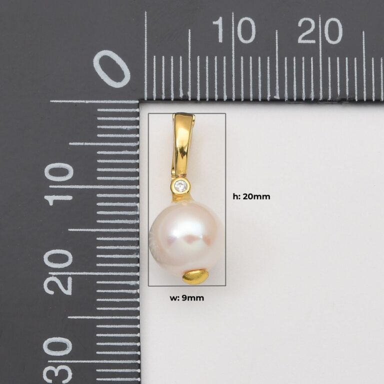 18K Gold Filled Freshwater Pearl Drop Snap Latch Bail Charm Pendant for DIY Necklace Bracelet Earring Jewelry Making Supply, CP2052