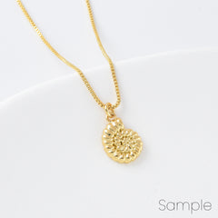 18K Gold Filled Dainty Conch Sea Shell Charm, Ocean Snail Shell Pendant for Necklace Bracelet Jewelry Making Supply, 15x9mm, CP2096