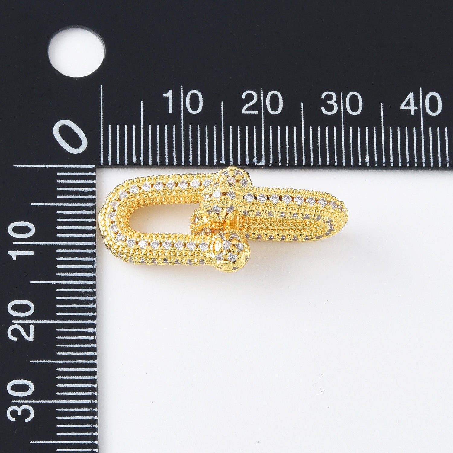 18K Gold Filled Dainty U Link Charm, U Shaped Pendant for Necklace Bracelet Earrings Jewelry Making Supply, 15x10mm, CP2105