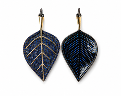 Gold Filled CZ Leaf Pendant Charm, Pave Crystal Leaf Connector, Enamel Color Leaf Jewelry Finding for Necklace Bracelet DIY, CP210