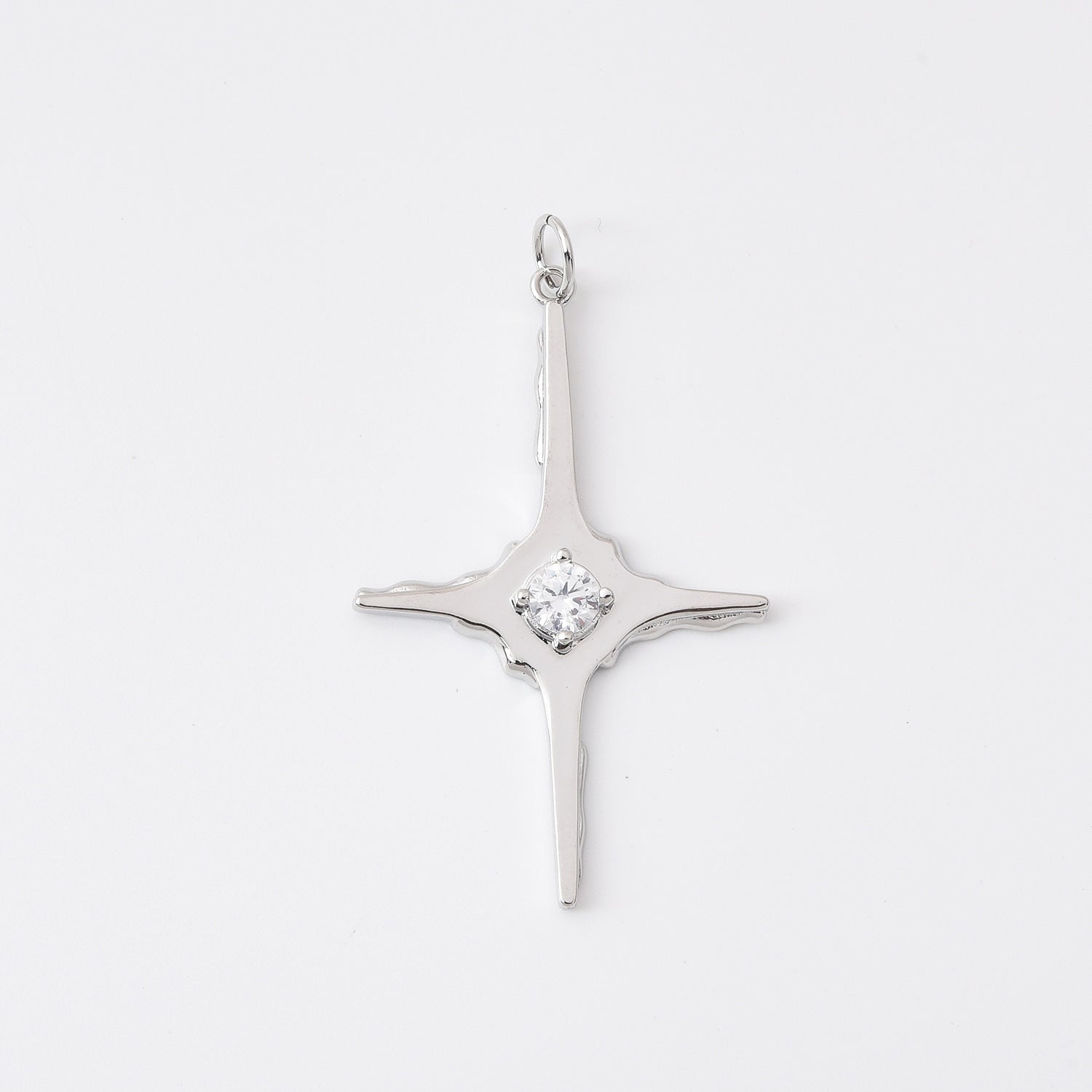 18K Gold Filled Dainty North Star Charms, Tiny Cubic Zirconia Charm for Necklace Earring Bracelet Jewelry Making Supply Celestial Jewelry, CP2110
