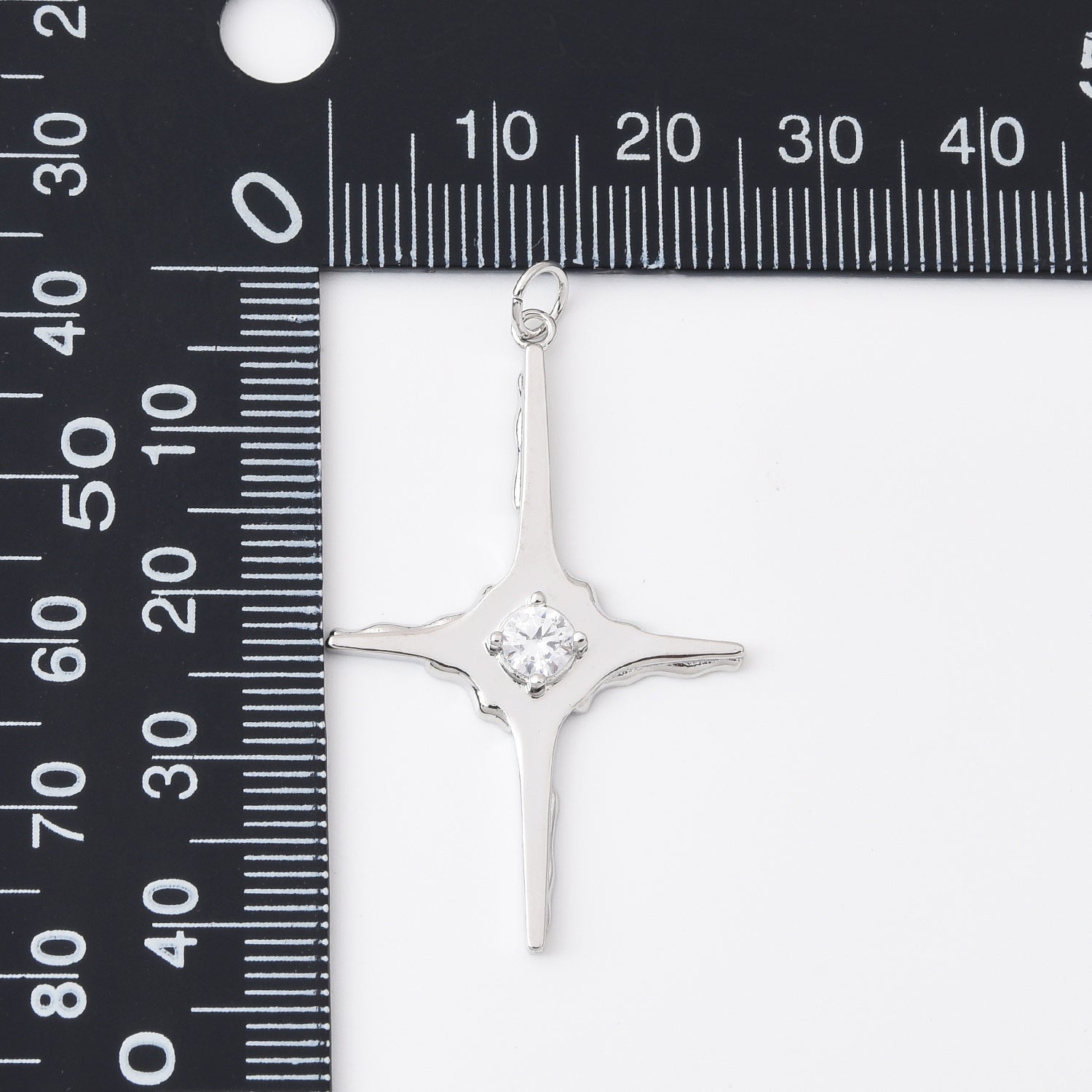 18K Gold Filled Dainty North Star Charms, Tiny Cubic Zirconia Charm for Necklace Earring Bracelet Jewelry Making Supply Celestial Jewelry, CP2110