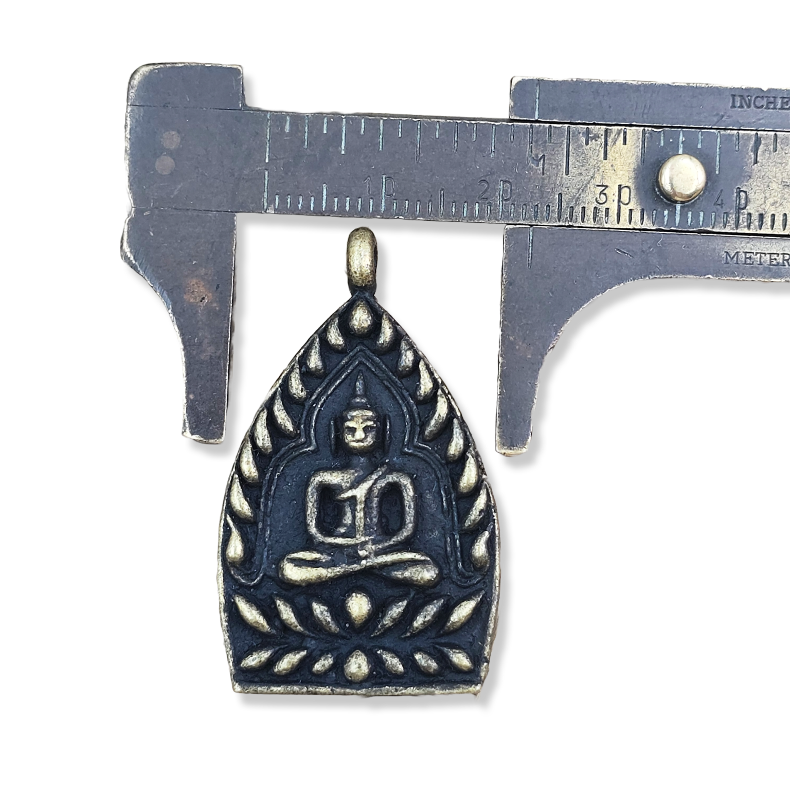 Thai Buddha Amulet Charm, Thai Amulet Pendant, Sitting Buddha Pendant for Necklace Bracelet Jewelry Making, CP2124