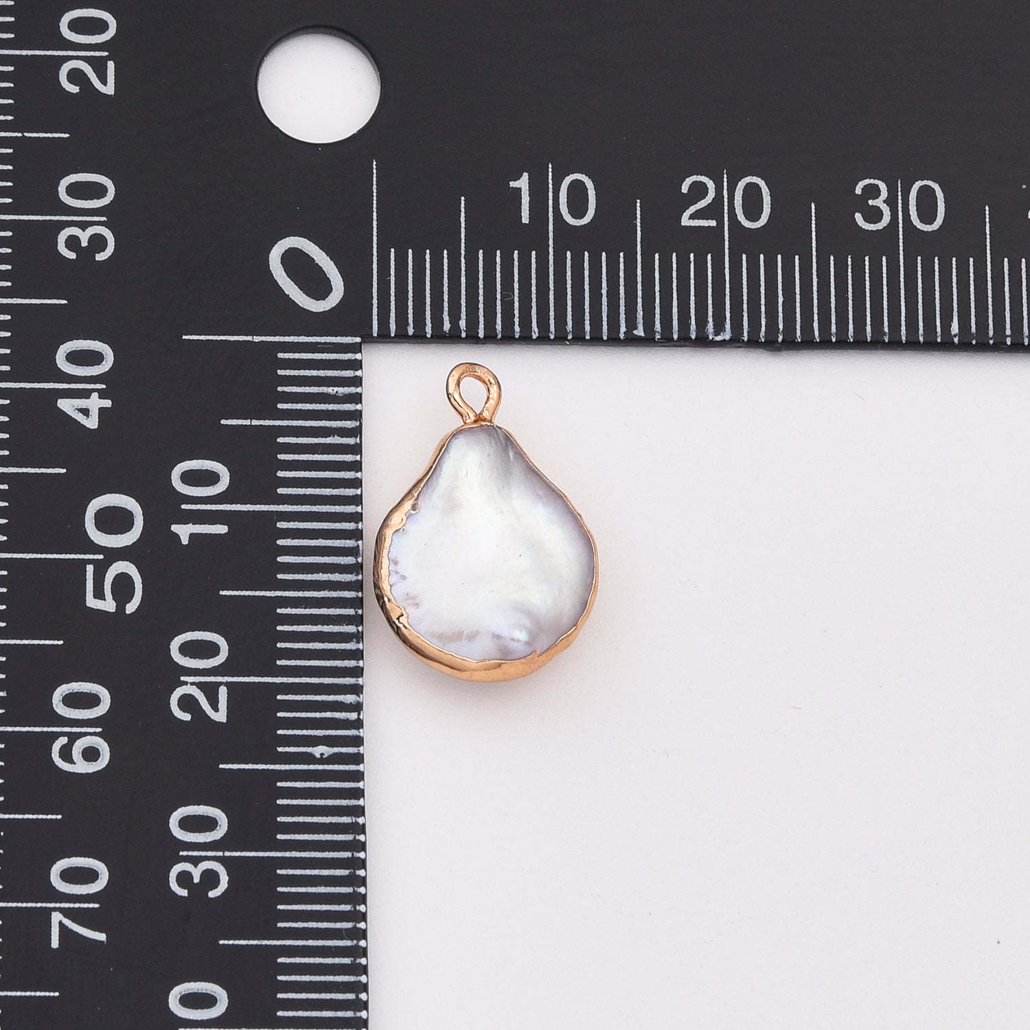 18K Gold Filled Electroplated Natural Baroque Pearl Charm, Natural Pearl Drop Pendant for Necklace Bracelet Jewelry Making Supply, CP2148