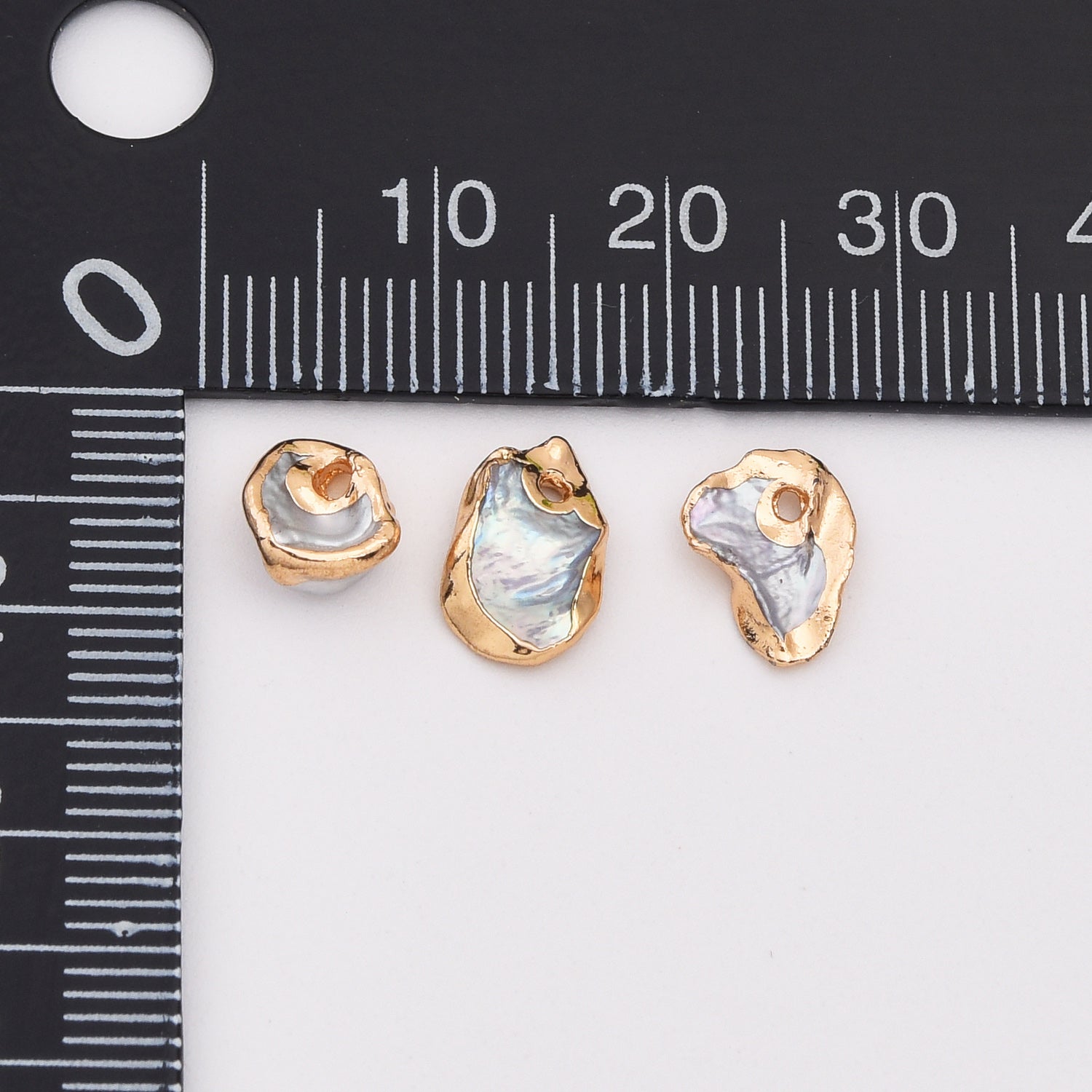 18K Gold Filled Electroplated Natural Baroque Pearl Charm, Natural Pearl Drop Pendant for Necklace Bracelet Jewelry Making Supply, CP2148