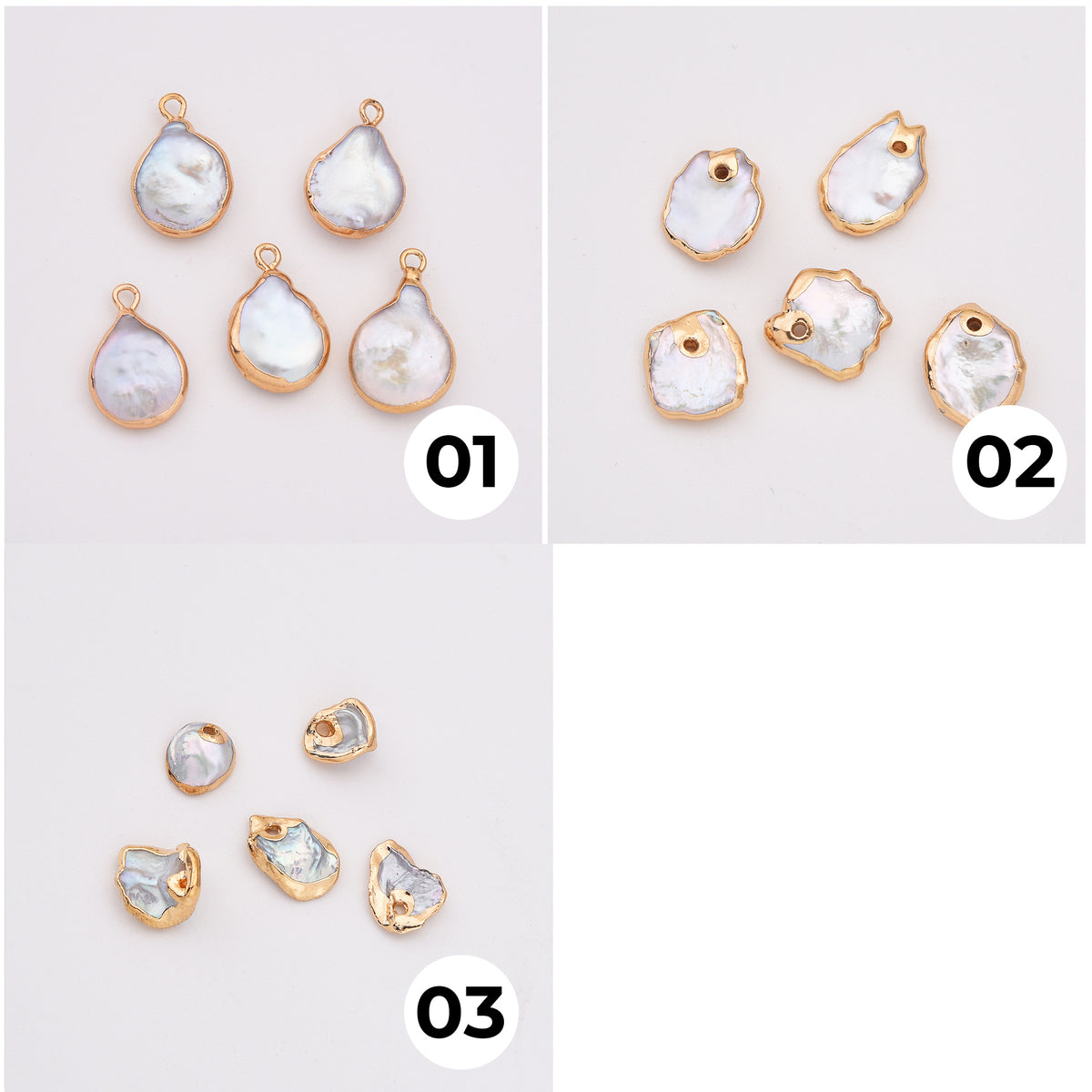 18K Gold Filled Electroplated Natural Baroque Pearl Charm, Natural Pearl Drop Pendant for Necklace Bracelet Jewelry Making Supply, CP2148